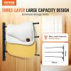 imageVEVOR Freestanding Saddle Stand 30 x 30 x 685 in 3 Tiers Saddle Rack Heavy Duty Saddle Blanket Holder with Removable ampamp Rotating Tiers English ampamp Western Saddle Rack for Tack Room Organization3 Tiers2 Packs