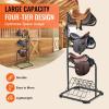 imageVEVOR Freestanding Saddle Stand 30 x 30 x 685 in 3 Tiers Saddle Rack Heavy Duty Saddle Blanket Holder with Removable ampamp Rotating Tiers English ampamp Western Saddle Rack for Tack Room OrganizationXL Large 3 Tiers1 Pack