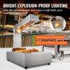 imageVEVOR French Fry Food Warmer Commercial Food Heating Lamp Electric Stainless Steel Warming Light Dump Station Countertop 104122F Fries Food Warmer for Chip Buffet Kitchen Restaurant SilverMedium