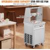 imageVEVOR Fried Ice Cream Roll Machine 2Pcs 138quot x 138quot Square StirFried Ice Cream Pans Stainless Steel Commercial Rolled Ice Cream Maker with Compressor and 4 Scrapers for Ice Cream Frozen Yogurt840Wsingle pan