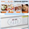 imageVEVOR Fried Ice Cream Roll Machine 2Pcs 138quot x 138quot Square StirFried Ice Cream Pans Stainless Steel Commercial Rolled Ice Cream Maker with Compressor and 4 Scrapers for Ice Cream Frozen Yogurt960Wsingle pan