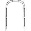 imageVEVOR Garden Arbor 945 H x 59 W x 158 D in Metal Archway Sturdy Outdoor Trellis Arch with Stakes Easy to Assemble Pergola Arbor for Plant Climbing Yard Lawn Wedding Party DecorationBlack