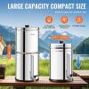 imageVEVOR Gravityfed Water Filter System 225G 304 StainlessSteel Countertop System Water Filtration System Reduces Lead and up to 99 of Chlorine with 2 Carbon Filters ampamp Spigot for Home Camping RVVisible Water level