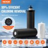 imageVEVOR Gravityfed Water Filter System 225G 304 StainlessSteel Countertop System Water Filtration System Reduces Lead and up to 99 of Chlorine with 2 Carbon Filters ampamp Spigot for Home Camping RVVisible Water level