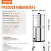 imageVEVOR Gravityfed Water Filter System 225G 304 StainlessSteel Countertop System Water Filtration System Reduces Lead and up to 99 of Chlorine with 2 Carbon Filters Water Level Spigot Stand