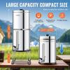 imageVEVOR Gravityfed Water Filter System 225G 304 StainlessSteel Countertop System Water Filtration System Reduces Lead and up to 99 of Chlorine with 2 Carbon Filters ampamp Spigot for Home Camping RVVisible Water level