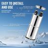 imageVEVOR Gravityfed Water Filter System 225G 304 StainlessSteel Countertop System Water Filtration System Reduces Lead and up to 99 of Chlorine with 2 Carbon Filters ampamp Spigot for Home Camping RVNonVisible Water level