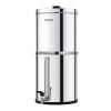 imageVEVOR Gravityfed Water Filter System 225G 304 StainlessSteel Countertop System Water Filtration System Reduces Lead and up to 99 of Chlorine with 2 Carbon Filters ampamp Spigot for Home Camping RVVisible Water level