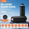 imageVEVOR Gravityfed Water Filter System 225G 304 StainlessSteel Countertop System Water Filtration System Reduces Lead and up to 99 of Chlorine with 2 Carbon Filters Water Level Spigot Stand