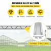 imageVEVOR Greenhouse Spring Wire and Lock Channel 50 Packs 656 ft PE Coated Aluminum Alloy Bundle Kit Plastic Poly Film or Shade Cloth Attachment wScrews Silver30 Pack
