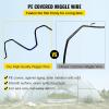 imageVEVOR Greenhouse Spring Wire and Lock Channel 50 Packs 656 ft PE Coated Aluminum Alloy Bundle Kit Plastic Poly Film or Shade Cloth Attachment wScrews Silver20 Pack