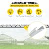 imageVEVOR Greenhouse Spring Wire and Lock Channel 50 Packs 656 ft PE Coated Aluminum Alloy Bundle Kit Plastic Poly Film or Shade Cloth Attachment wScrews Silver20 Pack