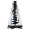 imageVEVOR Greenhouse Spring Wire and Lock Channel 50 Packs 656 ft PE Coated Aluminum Alloy Bundle Kit Plastic Poly Film or Shade Cloth Attachment wScrews Silver50 Pack