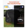 imageVEVOR Grill Cover 66 inch BBQ Covers for Outdoor Grills Waterproof Fade Resistant Weather Resistant Heavy Duty 600D Polyester Easy OnOff with Secure Buckles Black48inch