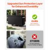 imageVEVOR Grill Cover 66 inch BBQ Covers for Outdoor Grills Waterproof Fade Resistant Weather Resistant Heavy Duty 600D Polyester Easy OnOff with Secure Buckles Black66inch