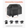 imageVEVOR Grill Cover 66 inch BBQ Covers for Outdoor Grills Waterproof Fade Resistant Weather Resistant Heavy Duty 600D Polyester Easy OnOff with Secure Buckles Black48inch