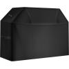 imageVEVOR Grill Cover 66 inch BBQ Covers for Outdoor Grills Waterproof Fade Resistant Weather Resistant Heavy Duty 600D Polyester Easy OnOff with Secure Buckles Black60inch