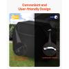 imageVEVOR Grill Cover 66 inch BBQ Covers for Outdoor Grills Waterproof Fade Resistant Weather Resistant Heavy Duty 600D Polyester Easy OnOff with Secure Buckles Black60inch