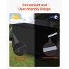 imageVEVOR Grill Cover 66 inch BBQ Covers for Outdoor Grills Waterproof Fade Resistant Weather Resistant Heavy Duty 600D Polyester Easy OnOff with Secure Buckles Black59inch