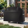 imageVEVOR Grill Cover 66 inch BBQ Covers for Outdoor Grills Waterproof Fade Resistant Weather Resistant Heavy Duty 600D Polyester Easy OnOff with Secure Buckles Black48inch