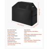 imageVEVOR Grill Cover 66 inch BBQ Covers for Outdoor Grills Waterproof Fade Resistant Weather Resistant Heavy Duty 600D Polyester Easy OnOff with Secure Buckles Black58inch