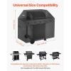 imageVEVOR Grill Cover 66 inch BBQ Covers for Outdoor Grills Waterproof Fade Resistant Weather Resistant Heavy Duty 600D Polyester Easy OnOff with Secure Buckles Black58inch