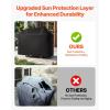 imageVEVOR Grill Cover 66 inch BBQ Covers for Outdoor Grills Waterproof Fade Resistant Weather Resistant Heavy Duty 600D Polyester Easy OnOff with Secure Buckles Black58inch
