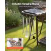 imageVEVOR Grilling Accessories 4PCS BBQ Grill Tool Set Heavy Duty Stainless Steel Barbecue Tools Kitchen Utensils with Tong Spatula Fork Brush for Outdoor Grills Gift for Father Men Husband