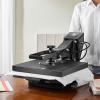 imageVEVOR Heat Press 15x15 Power Heat Press Machine for TShirts Fast Heating High Pressure Digital Industrial Sublimation Printer for Heat Transfer Vinyl Dark Black15x15Black