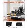 imageVEVOR Heat Press 16x24 1700W Power Heat Press Machine Fast Heating High Pressure Heat Press Machine for TShirt Digital Industrial Sublimation Printer for Heat Transfer Vinyl Easy to Use Black15x15Black