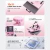 imageVEVOR Heat Press Machine 12 x 15 inch 5 in 1 Heat Transfer Machine with 30 oz Tumbler Press 360 Swing Away TShirt Pressing Digital Precise Control for TShirtsMugsHatsPlates Green5in115x15Pink30OZ