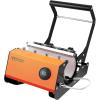 imageVEVOR Heat Press Machine 12 x 15 inch 5 in 1 Heat Transfer Machine with 30 oz Tumbler Press 360 Swing Away TShirt Pressing Digital Precise Control for TShirtsMugsHatsPlates GreenOrange30oz