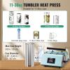 imageVEVOR Heat Press Machine 12 x 15 inch 5 in 1 Heat Transfer Machine with 30 oz Tumbler Press 360 Swing Away TShirt Pressing Digital Precise Control for TShirtsMugsHatsPlates GreenGreen30oz