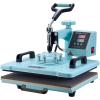 imageVEVOR Heat Press Machine 12 x 15 inch 5 in 1 Heat Transfer Machine with 30 oz Tumbler Press 360 Swing Away TShirt Pressing Digital Precise Control for TShirtsMugsHatsPlates Green5in112x1530OZGreen