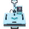 imageVEVOR Heat Press Machine 12 x 15 inch 5 in 1 Heat Transfer Machine with 30 oz Tumbler Press 360 Swing Away TShirt Pressing Digital Precise Control for TShirtsMugsHatsPlates Green5in112x1530OZGreen