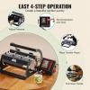 imageVEVOR Heat Press Machine 12 x 15 inch 5 in 1 Heat Transfer Machine with 30 oz Tumbler Press 360 Swing Away TShirt Pressing Digital Precise Control for TShirtsMugsHatsPlates GreenBlack30oz