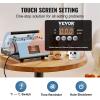 imageVEVOR Heat Press Machine 12 x 15 inch 5 in 1 Heat Transfer Machine with 30 oz Tumbler Press 360 Swing Away TShirt Pressing Digital Precise Control for TShirtsMugsHatsPlates GreenBlue30oz