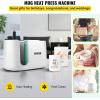 imageVEVOR Heat Press Machine 12 x 15 inch 5 in 1 Heat Transfer Machine with 30 oz Tumbler Press 360 Swing Away TShirt Pressing Digital Precise Control for TShirtsMugsHatsPlates GreenAutomatic