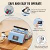 imageVEVOR Heat Press Machine 12 x 15 inch 5 in 1 Heat Transfer Machine with 30 oz Tumbler Press 360 Swing Away TShirt Pressing Digital Precise Control for TShirtsMugsHatsPlates GreenBlue30oz