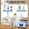 imageVEVOR Heat Press Machine 12 x 15 inch 5 in 1 Heat Transfer Machine with 30 oz Tumbler Press 360 Swing Away TShirt Pressing Digital Precise Control for TShirtsMugsHatsPlates GreenBlue30oz