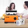 imageVEVOR Heat Press Machine 12 x 15 inch 5 in 1 Heat Transfer Machine with 30 oz Tumbler Press 360 Swing Away TShirt Pressing Digital Precise Control for TShirtsMugsHatsPlates GreenOrange30oz