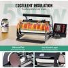 imageVEVOR Heat Press Machine 12 x 15 inch 5 in 1 Heat Transfer Machine with 30 oz Tumbler Press 360 Swing Away TShirt Pressing Digital Precise Control for TShirtsMugsHatsPlates GreenBlack30oz
