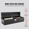 imageVEVOR Heavy Duty Aluminum Truck Bed Tool Box Diamond Plate Tool Box with Side Handle and Lock Keys Storage Tool Box Chest Box Organizer for Pickup Truck Bed RV Trailer 30quotx13quotx96quot SilverBlack