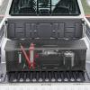 imageVEVOR Heavy Duty Aluminum Truck Bed Tool Box Diamond Plate Tool Box with Side Handle and Lock Keys Storage Tool Box Chest Box Organizer for Pickup Truck Bed RV Trailer 30quotx13quotx96quot SilverBlack