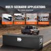 imageVEVOR Heavy Duty Aluminum Truck Bed Tool Box Diamond Plate Tool Box with Side Handle and Lock Keys Storage Tool Box Chest Box Organizer for Pickup Truck Bed RV Trailer 30quotx13quotx96quot SilverBlack