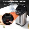 imageVEVOR Hot Water Dispenser Adjustable 4 Temperatures Water Boiler and Warmer 304 Stainless Steel Countertop Water Heater 3Way Dispense for Tea Coffee and Baby Formula 4L135 oz42 Quarts