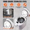 imageVEVOR Hot Water Dispenser Adjustable 4 Temperatures Water Boiler and Warmer 304 Stainless Steel Countertop Water Heater 3Way Dispense for Tea Coffee and Baby Formula 4L135 oz34 Quarts