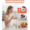 imageVEVOR Hot Water Recirculating Pump with Bypass Valve Instant Recirculation Pump Kit with Timer Adapter Circulation Circulator System Stainless Steel Head 013 HP 110120V for Tank Water HeatersStainless Steel with Bypass Valve and timer