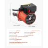 imageVEVOR Hot Water Recirculating Pump with Bypass Valve Instant Recirculation Pump Kit with Timer Adapter Circulation Circulator System Stainless Steel Head 013 HP 110120V for Tank Water HeatersStainless Steel Head with 3Speed Control  orange