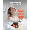 imageVEVOR Hot Water Recirculating Pump with Bypass Valve Instant Recirculation Pump Kit with Timer Adapter Circulation Circulator System Stainless Steel Head 013 HP 110120V for Tank Water HeatersCast Iron with 3Speed Control